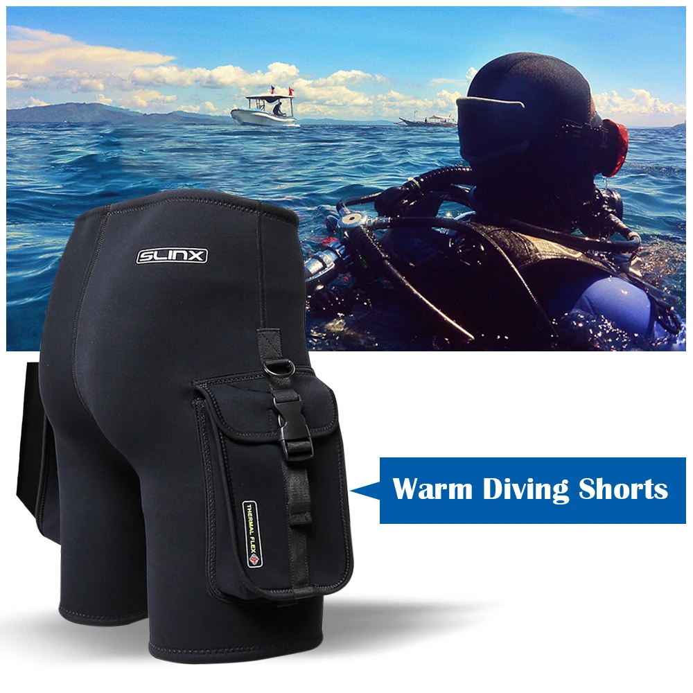SLINX 3MM Diving Pants Men Women Wetsuits Shorts Neoprene Canoeing