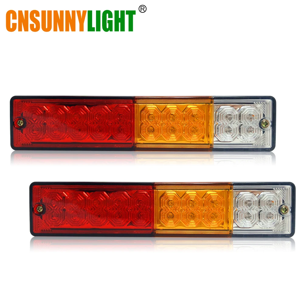 CNSUNNYLIGHT Waterproof 20leds ATV Trailer Truck LED Tail Light Lamp Yacht Car Taillight Reversing Running Brake Turn Lights 12V (6)