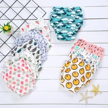 1 хлопковые Многоразовые детские подгузники, моющиеся тканевые подгузники, Детские хлопковые тренировочные штаны, нижнее белье