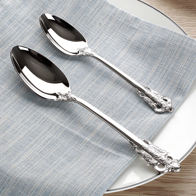 4 шт. набор столовых приборов из нержавеющей стали|silver dinnerware sets|dinnerware setknife fork |