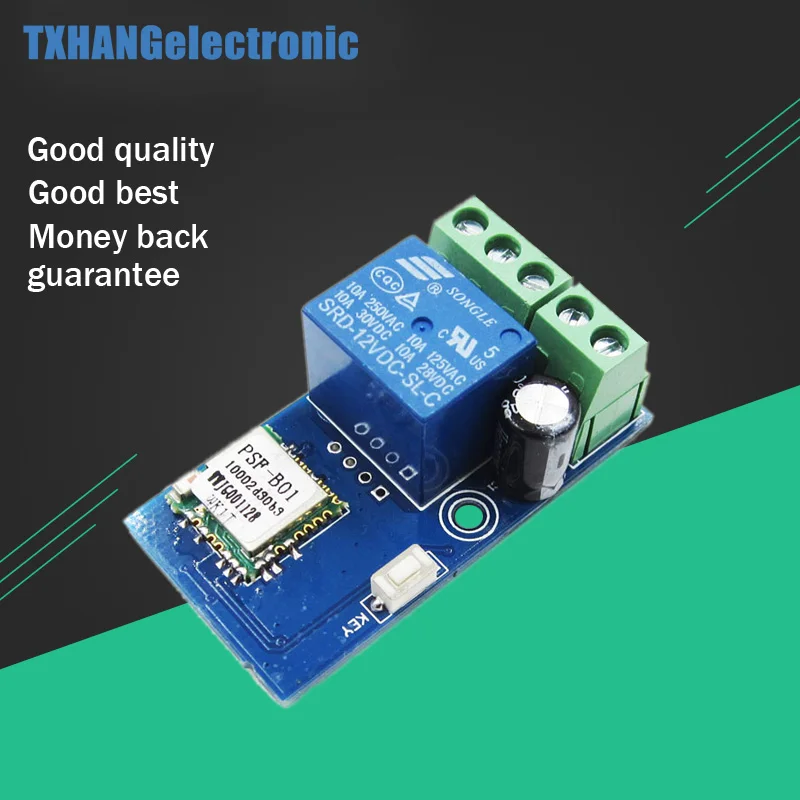 

DC 12V Single WIFI Relay Module Wireless Relay Switch Module Jog Mode NEW