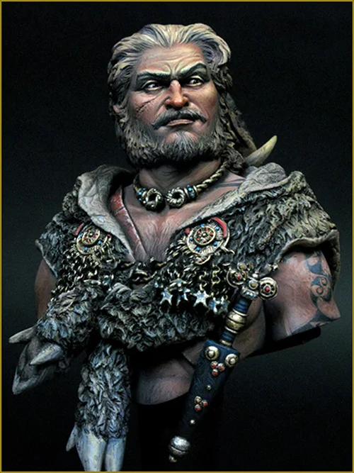 Kit Non Verniciato 1/10 Battle Of The Man "Busto Figura Resina Storica Kit Garage In Miniatura