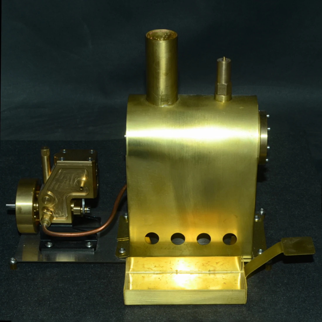 

Mini Pure Copper Steam Engine Model Toy Creative Gift Set With Boiler Educational Science Toys Gift For Children Adult - G-1B
