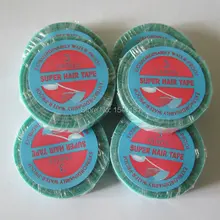 Профессиональный Супер ленты Высочайшее качество 1 рулон 3 двор* 1 см синий широкий двусторонняя клейкая лента для волос парик женщин