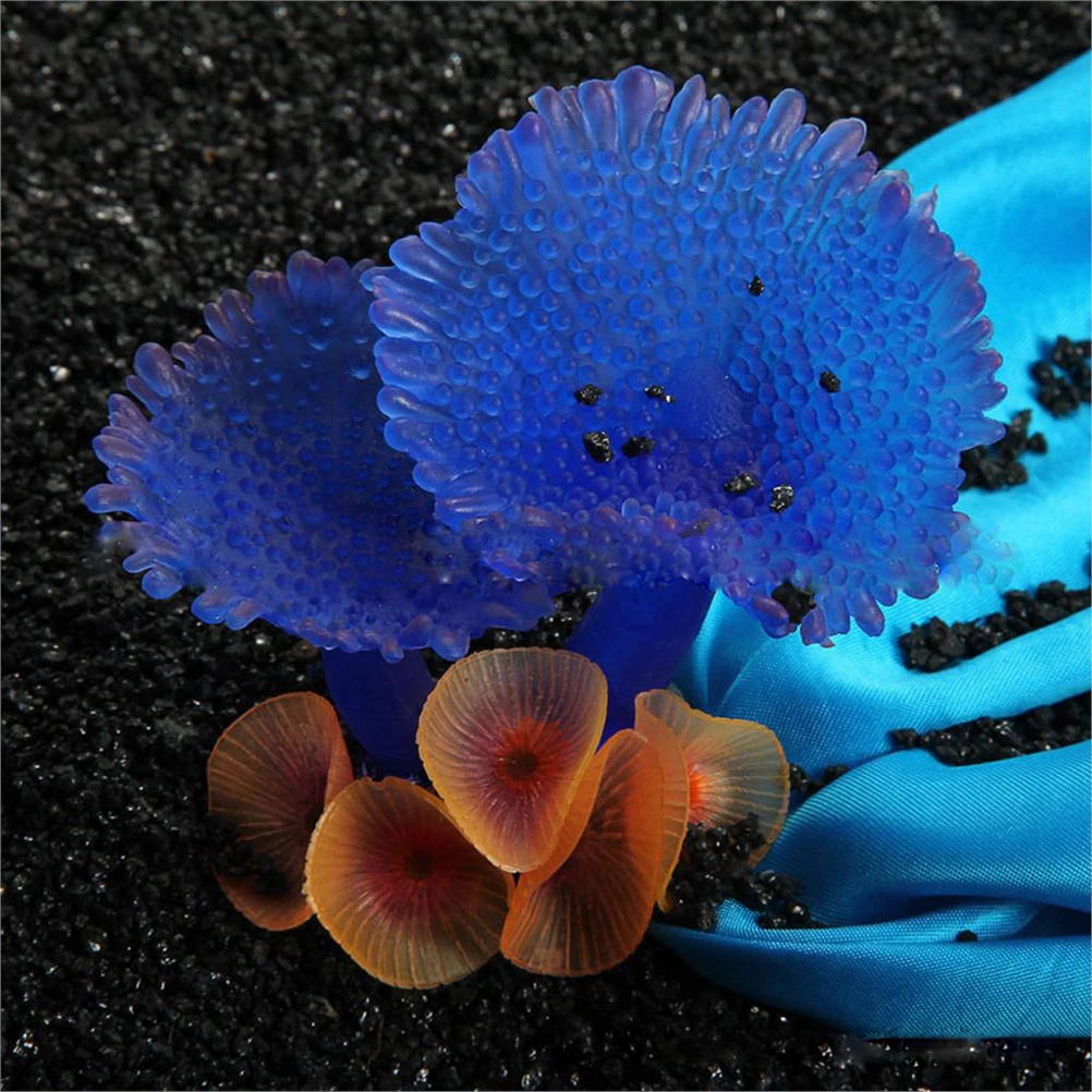 

1PCS New Arrival Silicone Artificial Plant Coral Decoration DIY Ornament Water Landscape Decor Fish Tank Aquarium Accessories