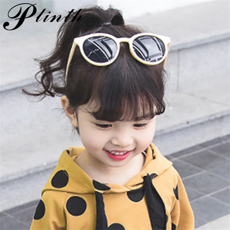

PLINTH 2019 New Style Girls Boys Kids Sunglasses Cute Cateye Sun Glasses UV400 Travel Eyewear Classic Safety Baby Goggles