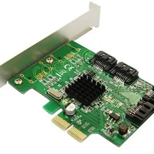 Чипсет Marvell 4 порта SATA 6 Гбит/с PCI-Express карта контроллера PCI-e для SATA 3,0 конвертер с PCI низкий кронштейн