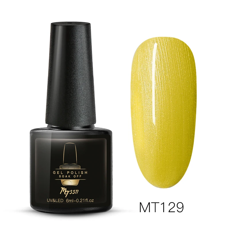 Mtssii 7ml Color Nail Gel Polish Manicure Semi Permanent Base Top Coat UV LED Nails Gel Varnish Soak Off Nail Art Manicure Gel - Color: S04844