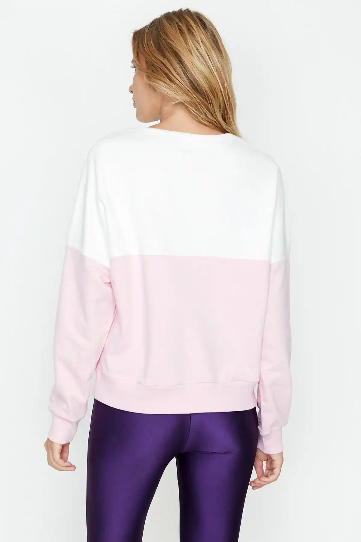 koton women pink sweatshirt 9yal19277ik
