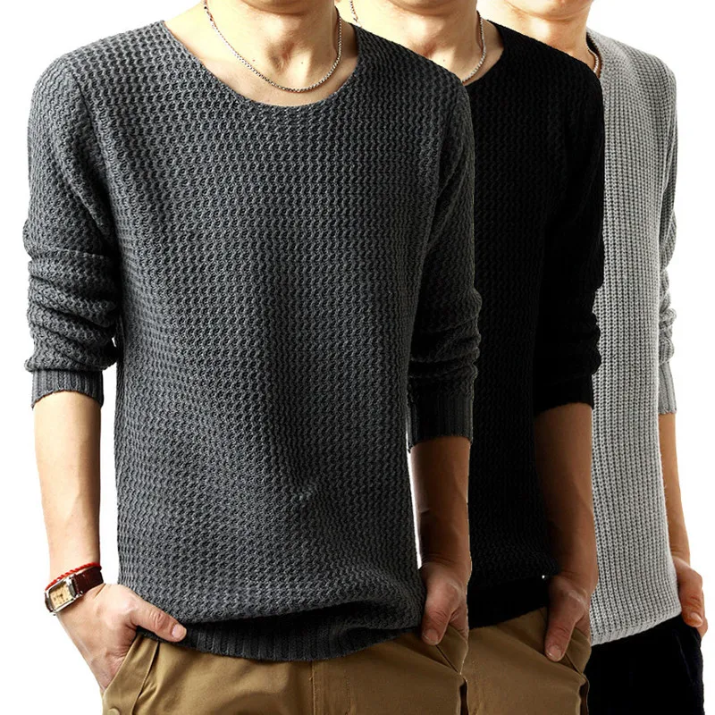 Men's Sweaters 2019 Fashion Brand Clothing High Quality Pullover Men Sweater Casual Jersey O Neck Knitted Sweaters Tops Coat
