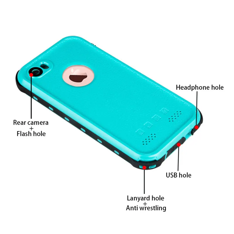 Водонепроницаемый чехол для iPhone 8 7 6s Plus оригинальная серия RedPepper Dot IP68 Подводный