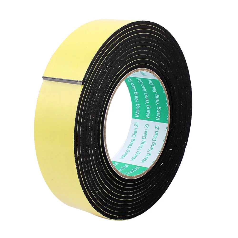 4M 0 8cm 1cm 2cm 3cm Width Single Sided Adhesive Tape Weather Sticky Stripping Sponge Foam