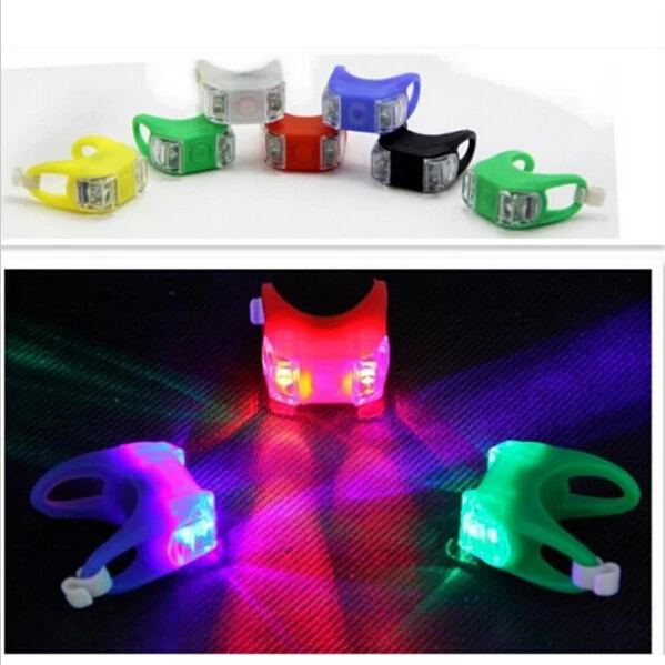 Best Price 1pcs Mini Waterproof Silicone mountain Bike Light Cycling Beetle Warning lights Front Rear Tail Lamp Bicycle light BL8022
