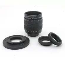Fujian 35mm f/1.7 CCTV camera lens for M4/3 / MFT Mount Camera & Adapter bundle+2 c amout ring free shipping