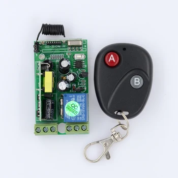 

AC 85V 110V 220V 1CH 10A Relay Wireless Remote Control Switch Receiver Transmitter Lamp/Light LED Remote ON OFF System