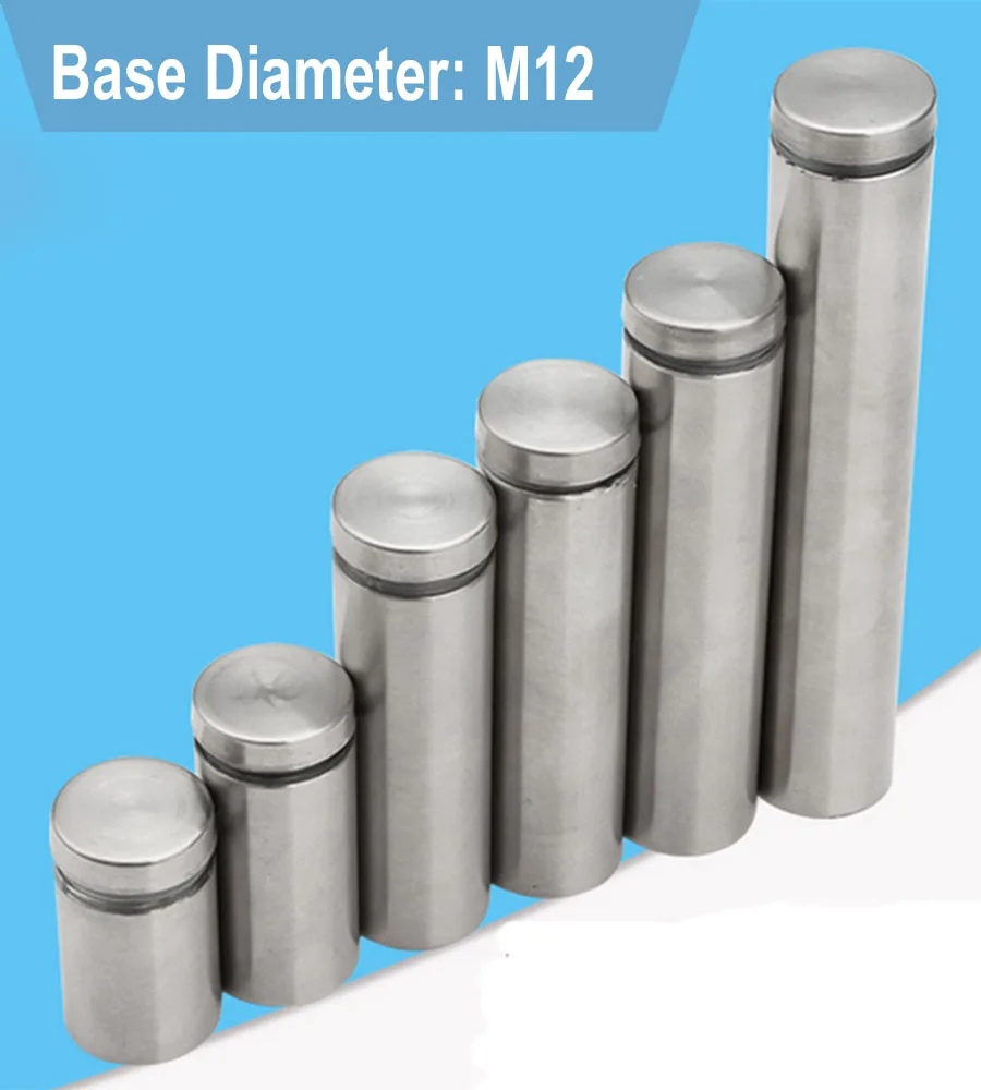 Нержавеющая сталь M16 Реклама ногтей 25/30/40/50/60/70/80/100 мм общая Длина 5 мм Диаметр отверстия, настенное крепление Стекло противостояние