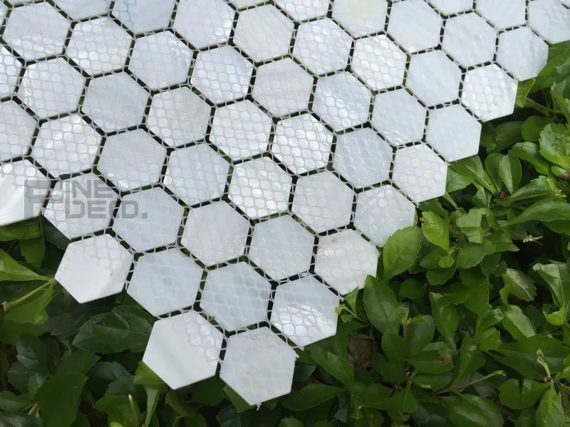 FD1132 white hexagon mosaic 5