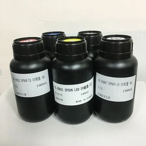 

TAIwan uv ink 500ml magenta white cyan black yellow 5 color for printer
