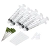 5 Pack 10ml Transparent Syringe With 5pcs 14 ga 1.5 Inch Blunt Tip Needle & 5pcs Clear Tip Cap For Mixing Many Liquid ► Photo 1/6