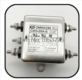 

CW3-20A-S AC 115V/250V 20A One Phase Metal Noise Suppressor EMI Filter
