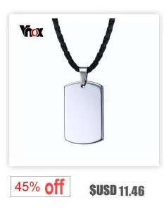 Vnox персонализированные ID Для мужчин браслет золото-цвет Нержавеющая сталь DIY гравировка слова звено цепи браслет