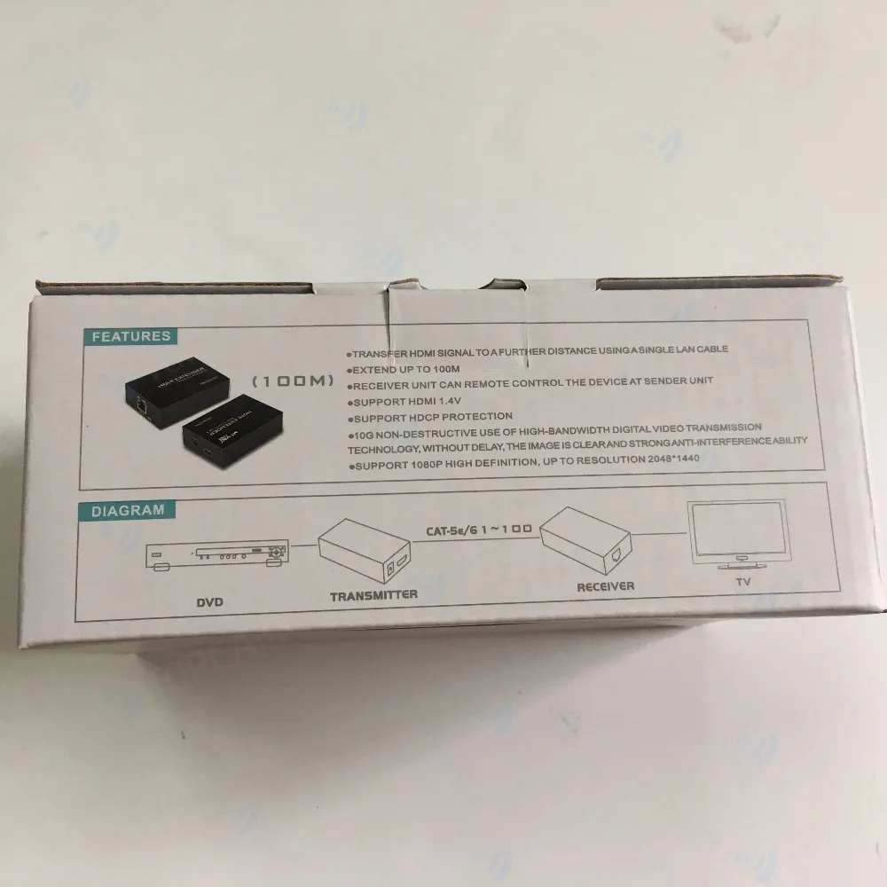 HDMI Extender один сетевой кабель Cat5/6E кабель 50 м Поддержка видео Вход 720 P 480 P 1080 P cctv передатчик для IP-сети Камера