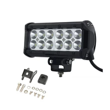 Бесплатная доставка 36 Вт 7 дюймов LED Work Light Bar 12X3 Вт светодиодный чип Наводнение Пятно света Spotlight Offroad Свет Бар Подходит ATV открытый свет