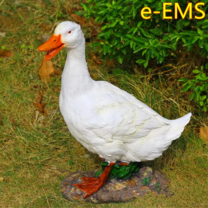 

Creative Outdoor Landscape Architecture Ornaments Simulation Animal White Duck Countryside Decoration G2417
