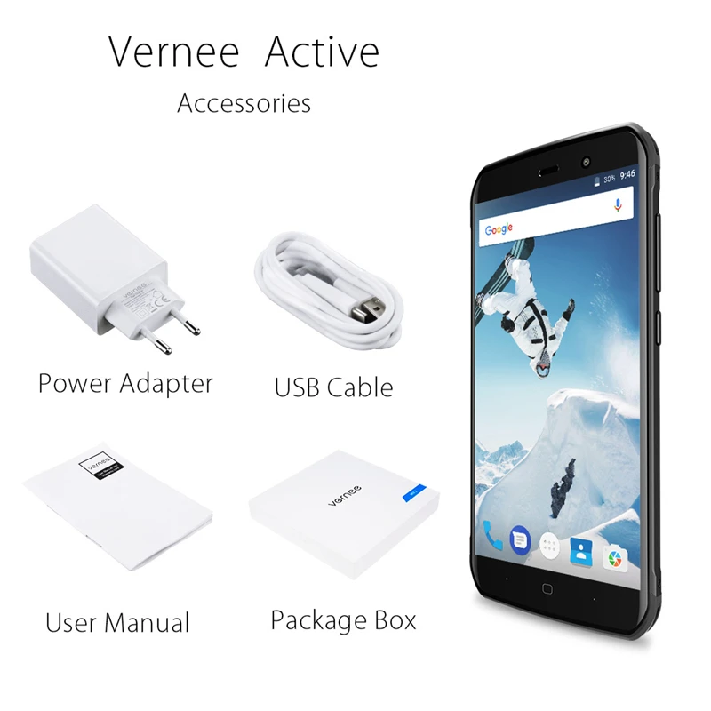 Глобальная версия Vernee Active IP68 Водонепроницаемый прочный смартфон Helio P25 6 ГБ 128 5