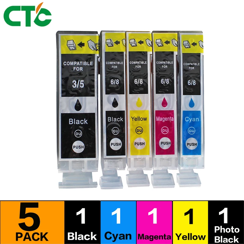 

1Set Compitalbe for canon PGI-5 CLI-8 Ink Cartridge For Canon Pixma iP4200 iP4300 iP4500 iP5200 MP500 MP530 MP600 MP610 MP800