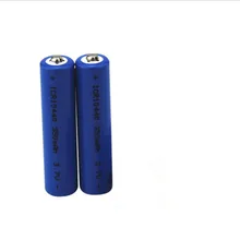 2 шт. Высокая мощность 3,7 в 350 мАч AAA перезаряжаемые батарея 10440 литиевая батарея фонарик электронная сигарета перезаряжаемые батарея