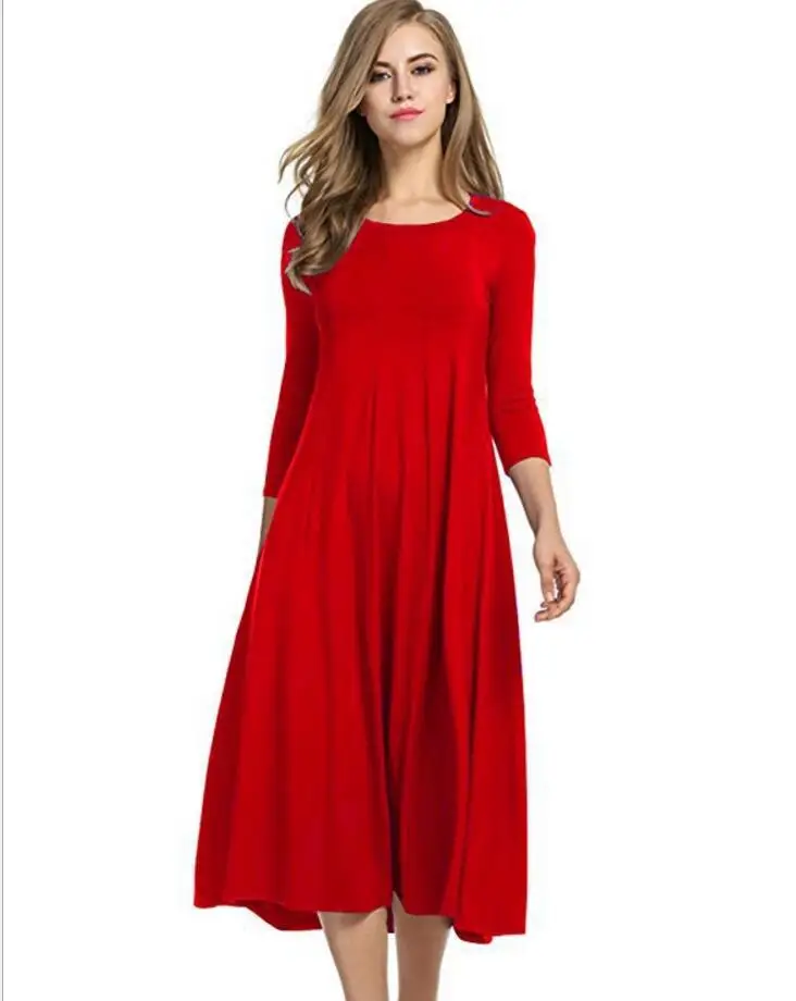 

3XL Female Long Pleated Dress Spring Autumn Casual Long Sleeve Wedding Party Women Clothes Big Size Swing Dress Vestido De Festa