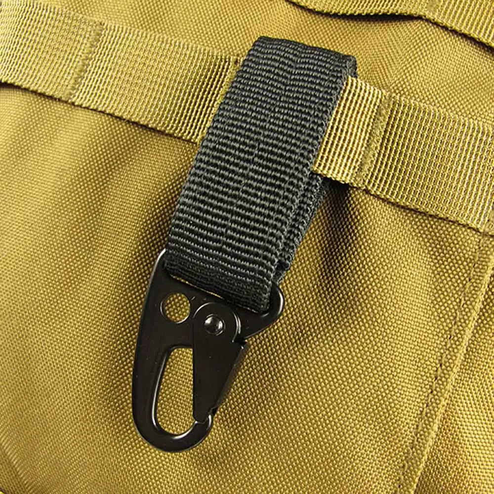 

Carabiner High Strength Nylon MOLLE Webbing Buckle Key Hook Hanging Belt Buckle Outdoor Tools