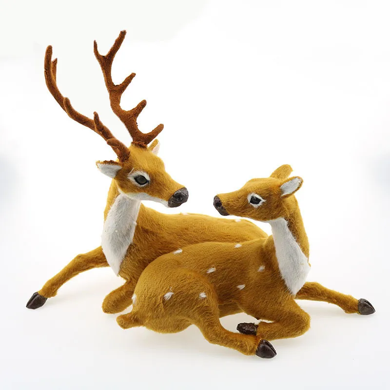 

Plush Christmas Reindeer Xmas Elk Plush Simulation New Year Gift Christmas Decorations for Home 15cm 20cm 23cm 25cm Navidad,Q