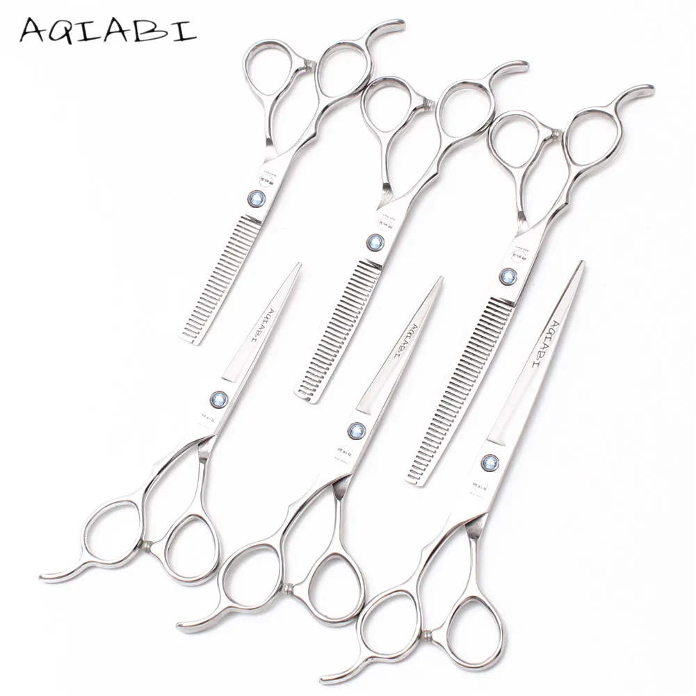 

A8000 5.5'' 6'' 7'' Left Hand 62HRC Hairdressing Scissors Cutting Shears Thinning Scissors Professional Salon Haircut Scissors