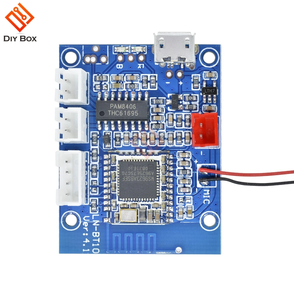 Pure Bluetooth 4 1 5 Вт + стерео усилитель плата PAM8406 аудио приемник модуль с AEC/ANC