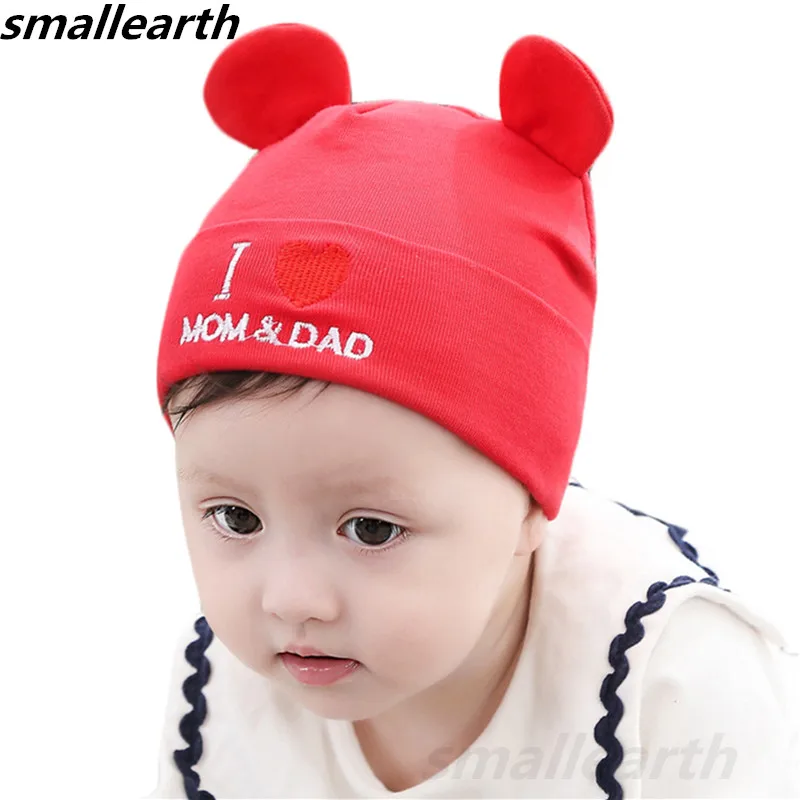 

2019 Cute Bear Ears Hats for Boys Girls Cotton Solid Caps Children Winter Soft Warm Hat Spring Autumn Baby & Kids Beanies Caps
