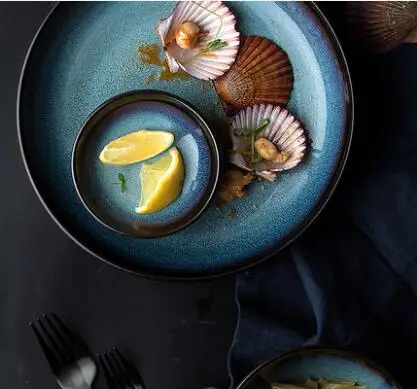 

1PC Japanese Style Ceramic Unique Sauce Dish Fruit Dish Plate Tableware