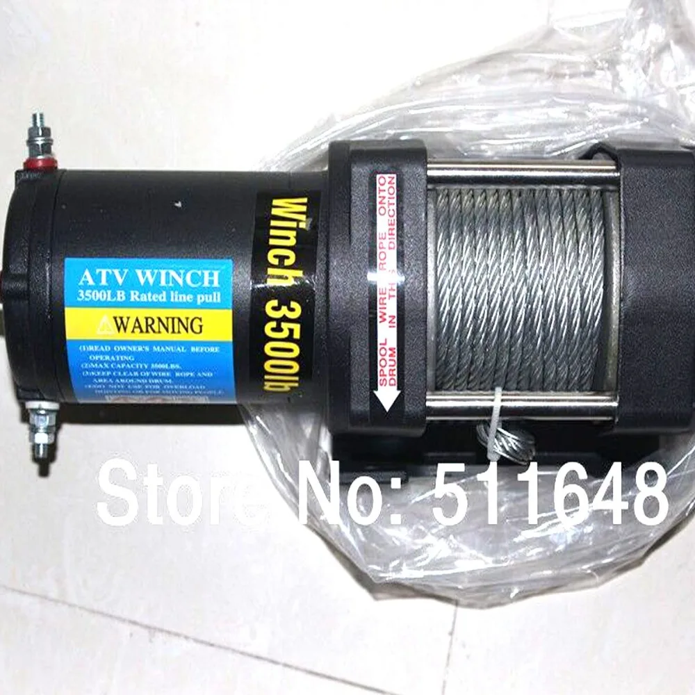 Лебедка JEELY 3500LB электрическая лебедка 12В 4X4/UTV/ATV лебедка|winch atv|winch 4x4electric utv |