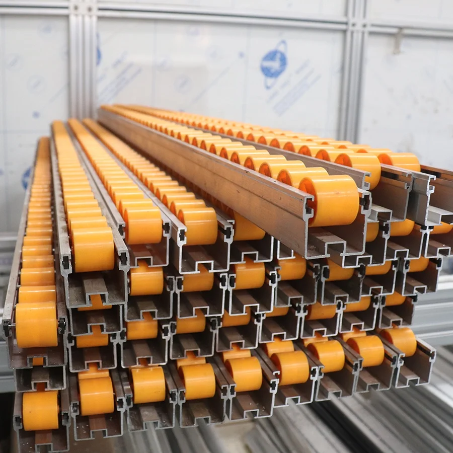 

Aluminium with plastic chain conveyor belt roller track Wheel Industrial Silding rail