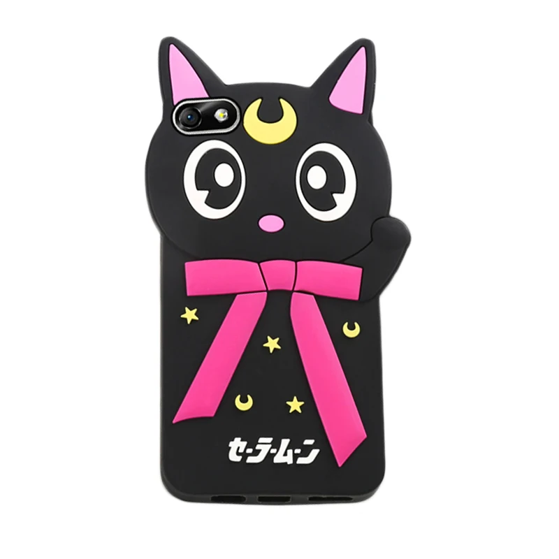 mix order estoque case for huawei honor 8 6x 4x 5a enjoy phone 3D silicon soft cute cat rubber cover 50pcs/lot free DHL |