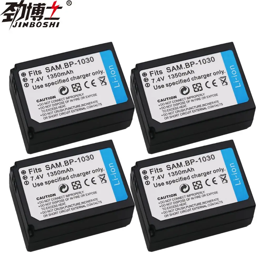 4 шт. 1350 мАч BP1030 BP 1030 фотоаккумулятор для SAMSUNG NX210RS NX210 NX2000 NX300 NX1000 NX1100 | Электроника