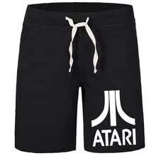 Повседневные Шорты modsh в классическом стиле ATARI, дышащие однотонные шорты из хлопка, Лидер продаж, с карманами, pantalones deportivos