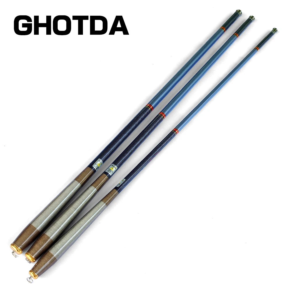 

GHOTDA 3.6M 4.5M 5.4M 6.3M 7.2M Stream Rod Super Hard Super Light Fishing Rod Carbon Fiber Rod for Henglesport