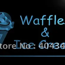 LK723-вафли Мороженое Кафе светодиодный неоновый свет вывеска домашний декор ремесла