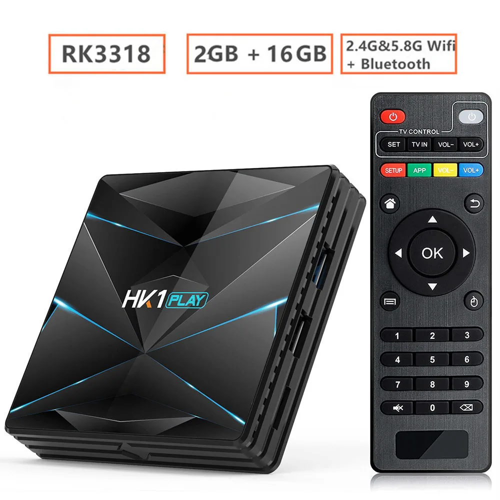 2G 16G IR Remote HK1 супер Android 9,0 tv BOX Google Assistant RK3318 4K 3D Utral HD 4G 64G tv 5G 2,4G Wifi Play Store Бесплатные приложения быстрая приставка - Цвет: 2G 16G IR Remote