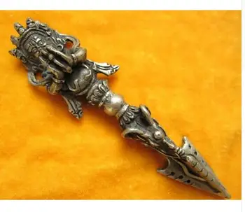 

wholesale bronze factory Pure Copper decoration Chinese bronze Buddhist or Taoist instruments Vajra sword buddha head old