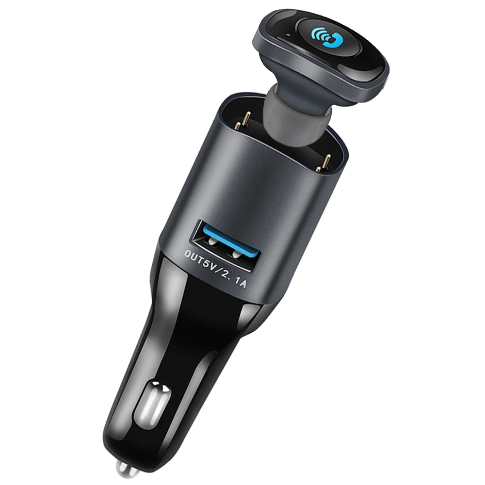 DDHAO Wireless Car Bluetooth Headset Handsfree Kit with Earphone 3.5mm