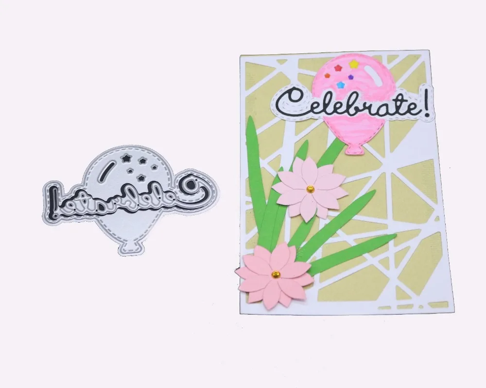 

Celebrate Letter metal cutting dies scrapbooking for DIY photo albulm gift card decorative paper craft metal dies cutter