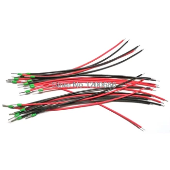

15CM 22AWG E Series Wire Ferrule E0306 VE0306 Tube insulating Insulated terminals wire harness 50PCS 25Paris RED/BLACK